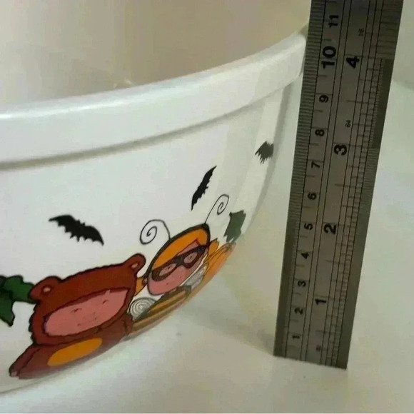 Goblins by Ursula Dodge stoneware trick or treat candy  bowl - Picture 11 of 11